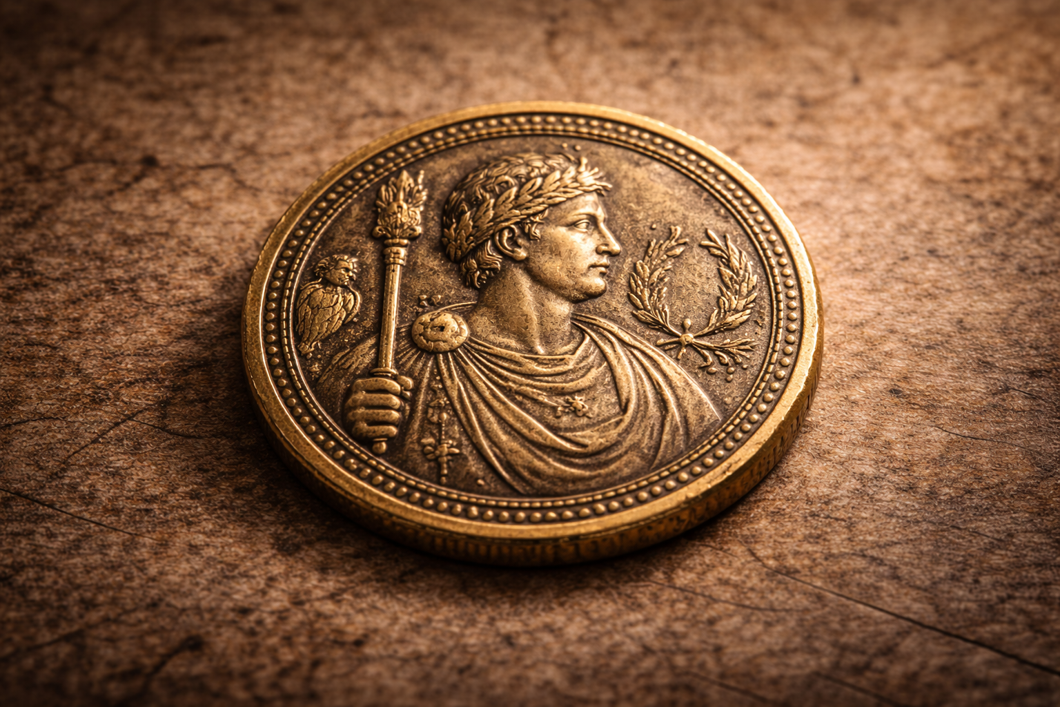 Ancient coin imagery used to communicate authority and social identity