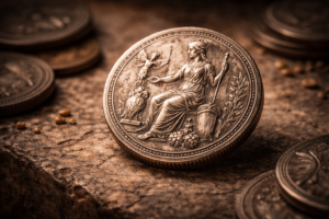 Ancient coin symbolizing meaning beyond monetary value