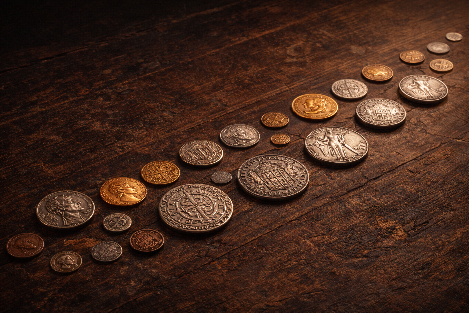 Common coins as silent witnesses of history.