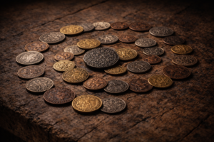 Everyday money people touched daily through history.