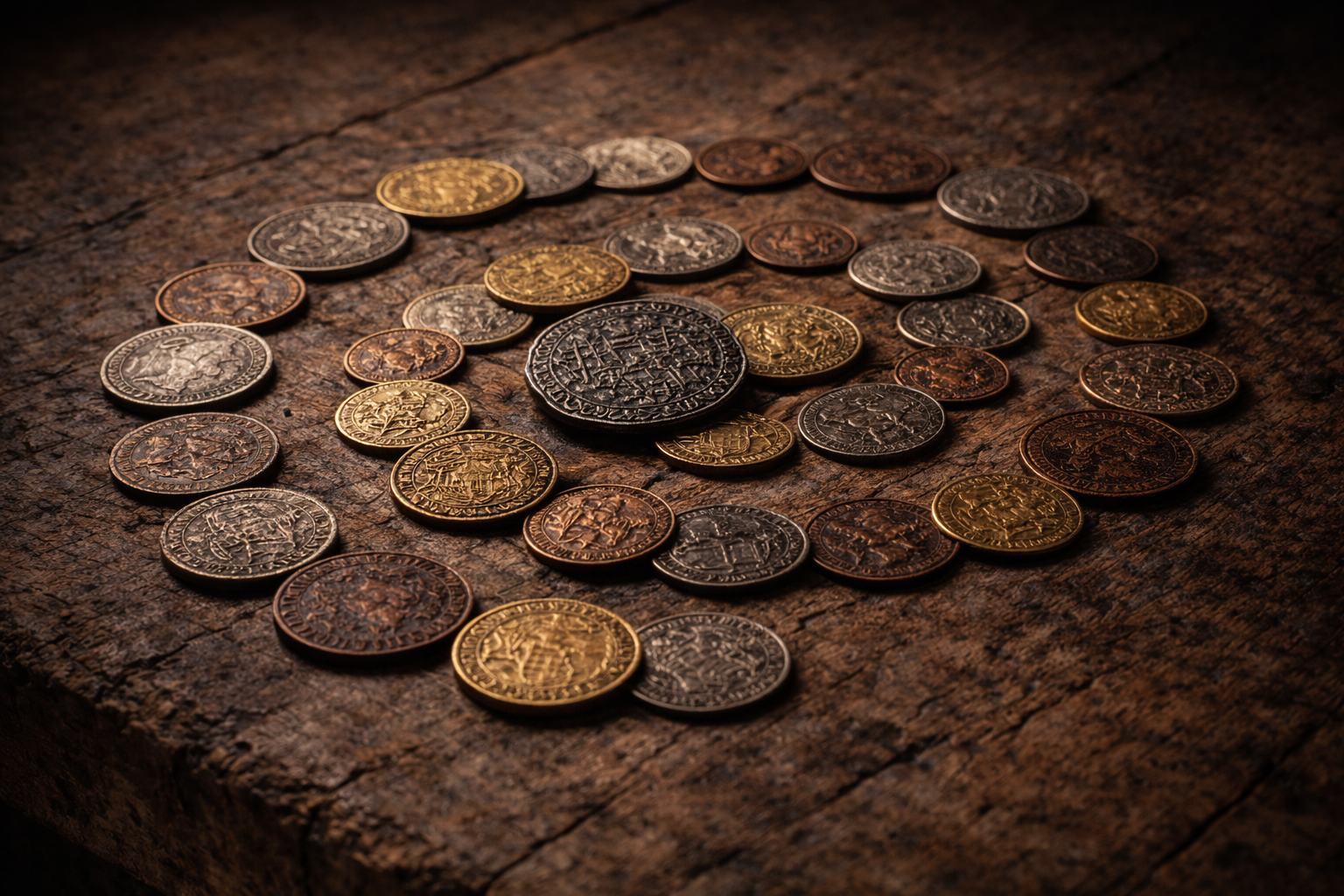 Everyday money people touched daily through history.