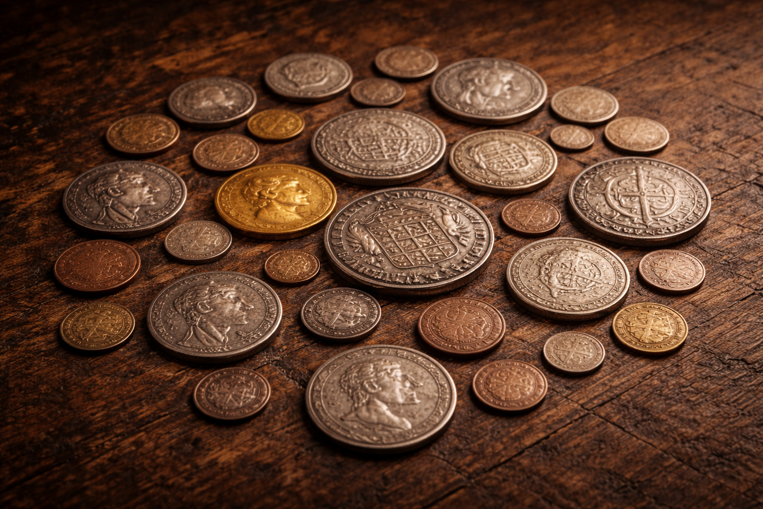 Everyday money reflecting daily life through history.