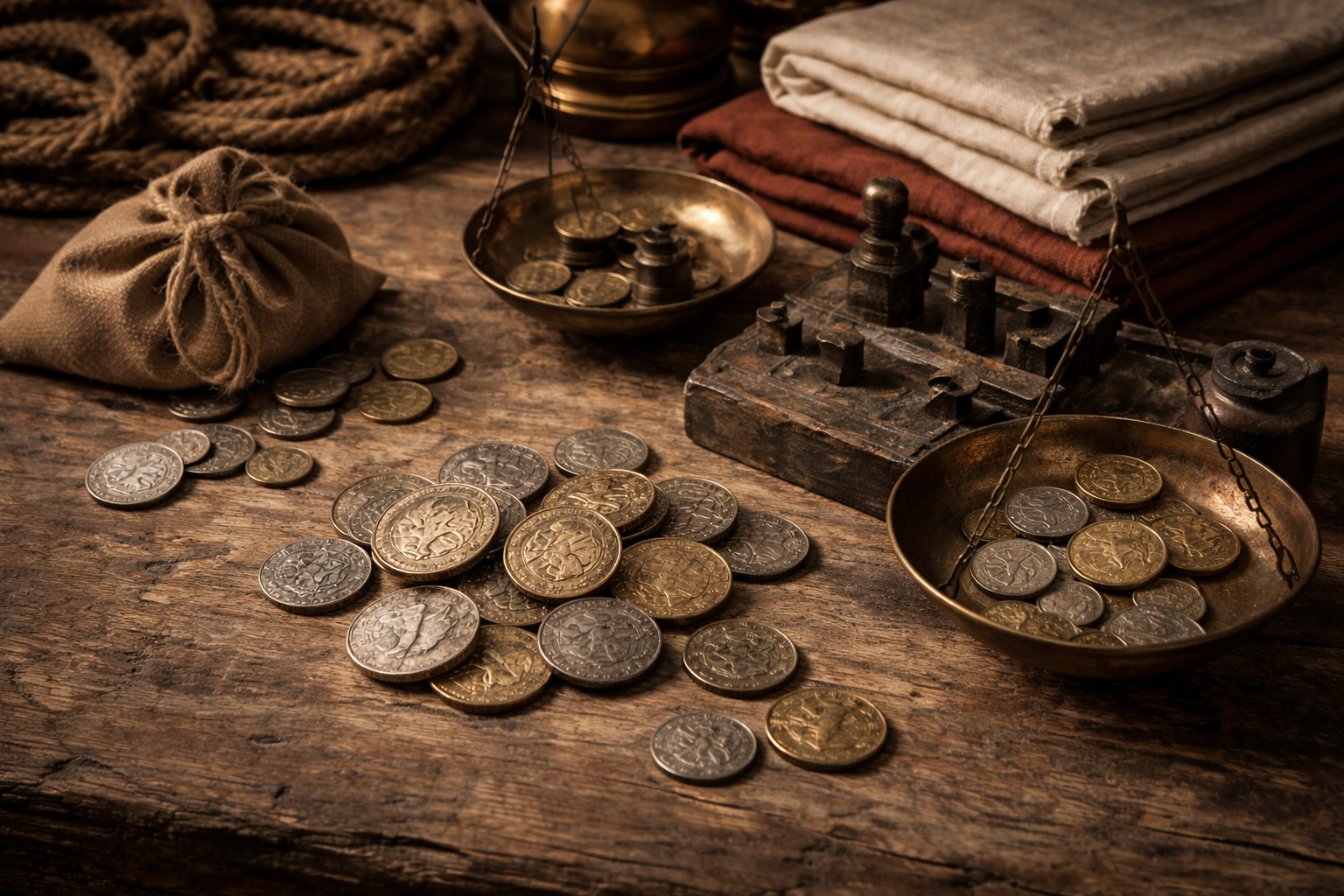 Flemish coins used in European trade networks