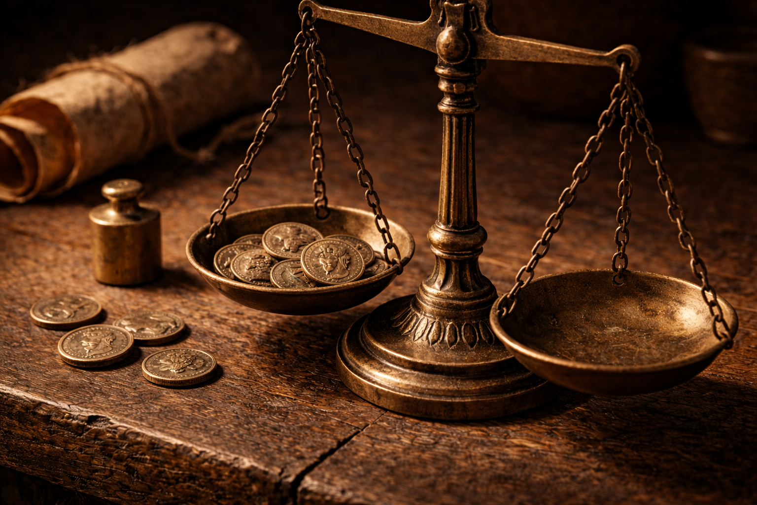 Roman as coins used for small measured payments in daily life