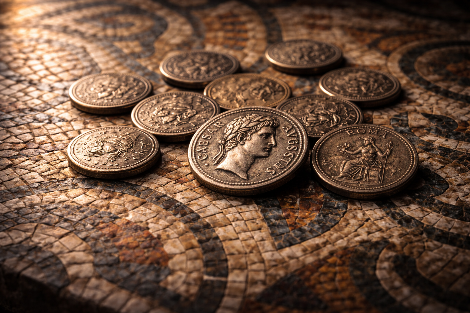 Roman coin symbols and coded imagery shaping public meaning.