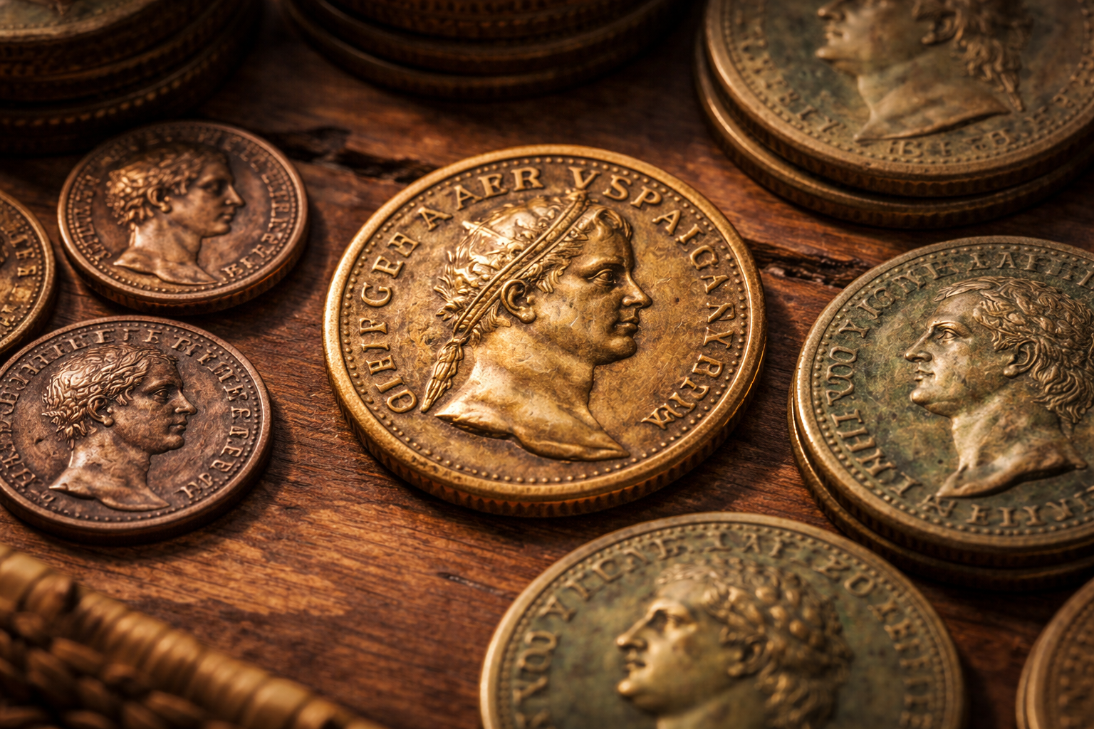 Roman dupondius coin placed between as and sestertius showing its middle value role