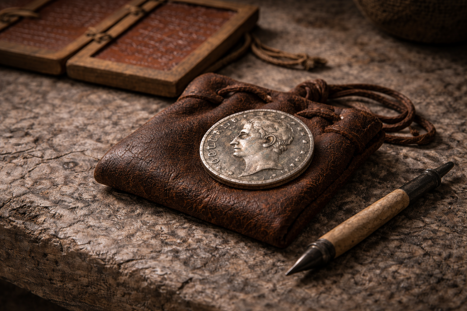 Silver denarius used for wages and planned payments in Rome