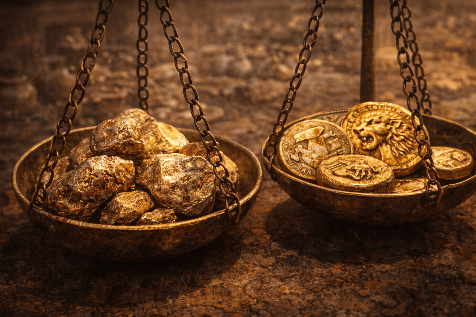 Raw electrum metal used to create early Lydian coins