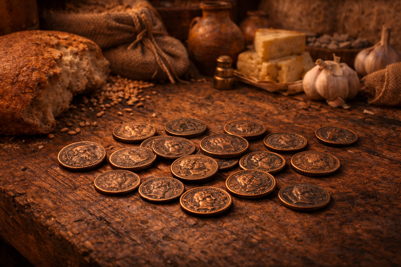 Roman as bronze coins used for small purchases