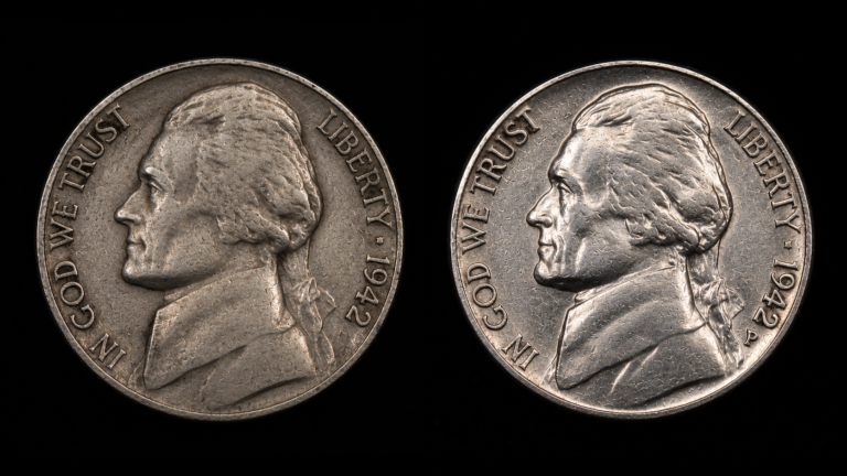 Expert side-by-side comparison of two American coins under professional numismatic lighting