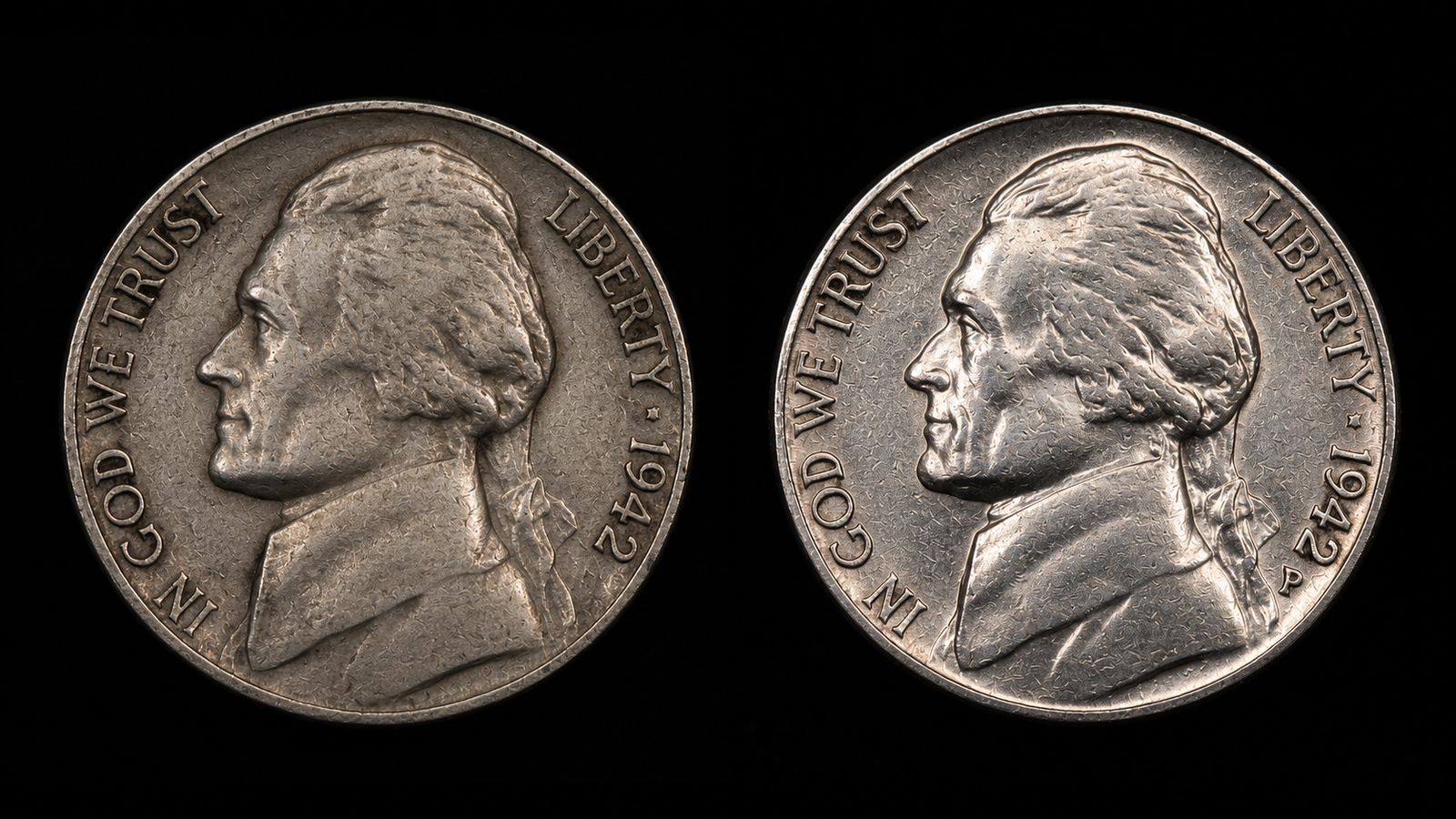 Expert side-by-side comparison of two American coins under professional numismatic lighting